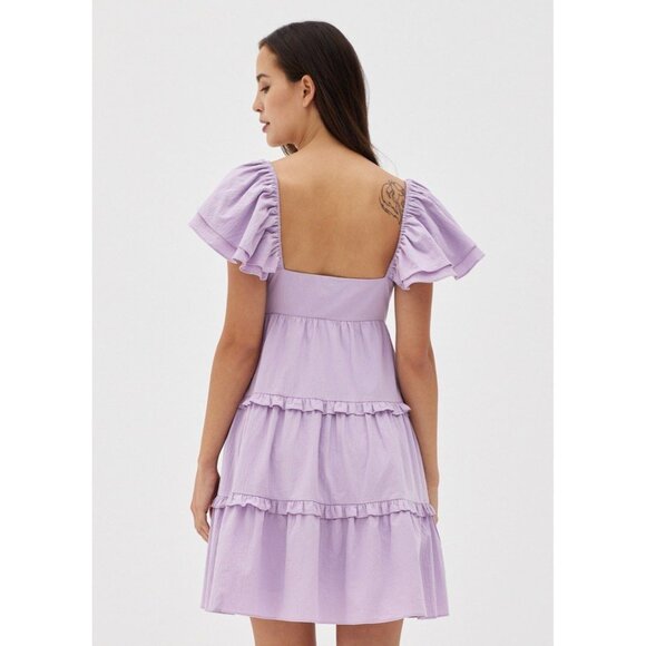Love, Bonito - Elayne Flutter Sleeve Tiered Dress - Picture 4 of 6